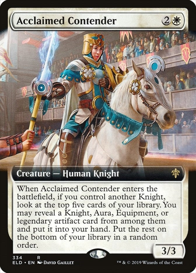 Image for Acclaimed Contender (Extended Art) (334) [Throne of Eldraine] - Magic: The Gathering