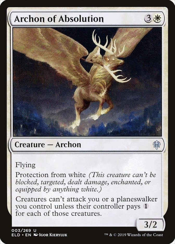 Image for Archon of Absolution (3) [Throne of Eldraine] - Magic: The Gathering