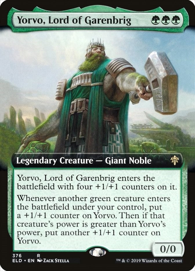 Image for Yorvo, Lord of Garenbrig (Extended Art) (376) [Throne of Eldraine] - Magic: The Gathering