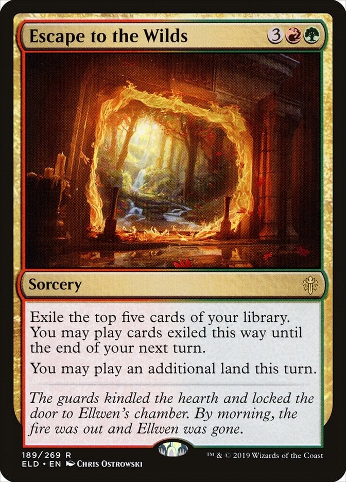 Image for Escape to the Wilds (189) [Throne of Eldraine] - Magic: The Gathering
