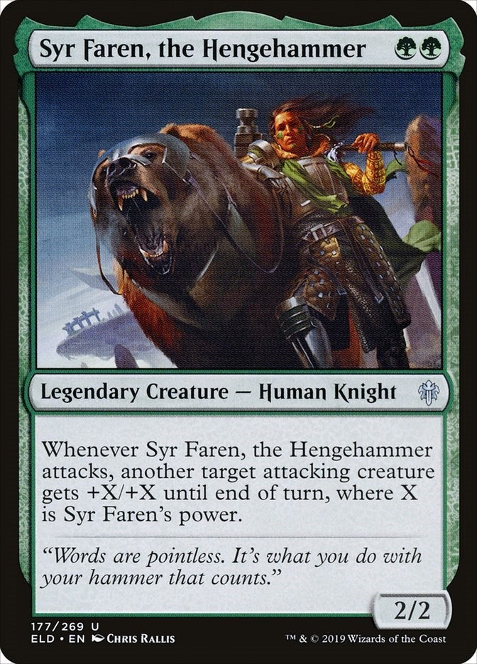 Image for Syr Faren, the Hengehammer (177) [Throne of Eldraine] - Magic: The Gathering