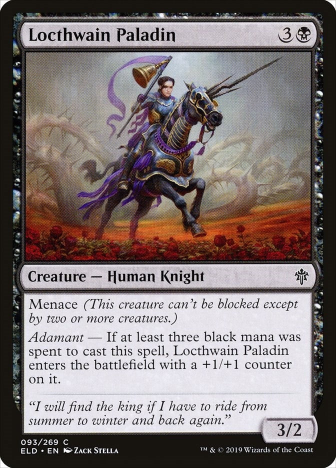 Image for Locthwain Paladin (93) [Throne of Eldraine] - Magic: The Gathering