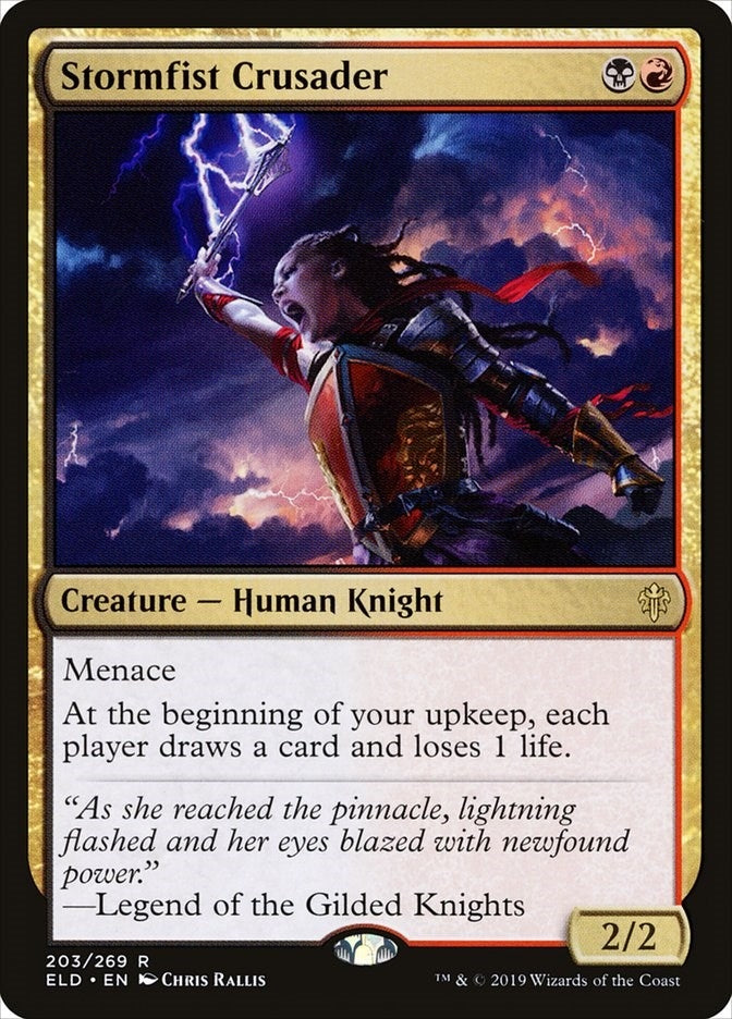 Image for Stormfist Crusader (203) [Throne of Eldraine] - Magic: The Gathering