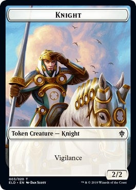 Image for Knight Token (3) [Throne of Eldraine] - Magic: The Gathering