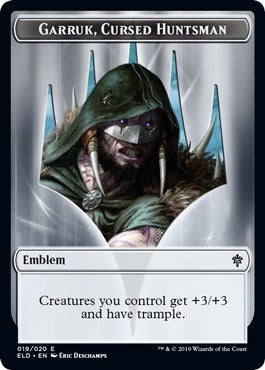 Image for Emblem - Garruk, Cursed Huntsman (19) [Throne of Eldraine] - Magic: The Gathering