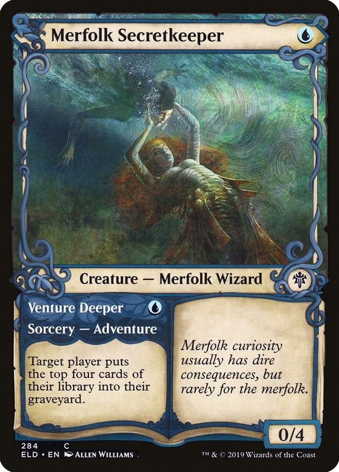 Image for Merfolk Secretkeeper (Showcase) (284) [Throne of Eldraine] - Magic: The Gathering