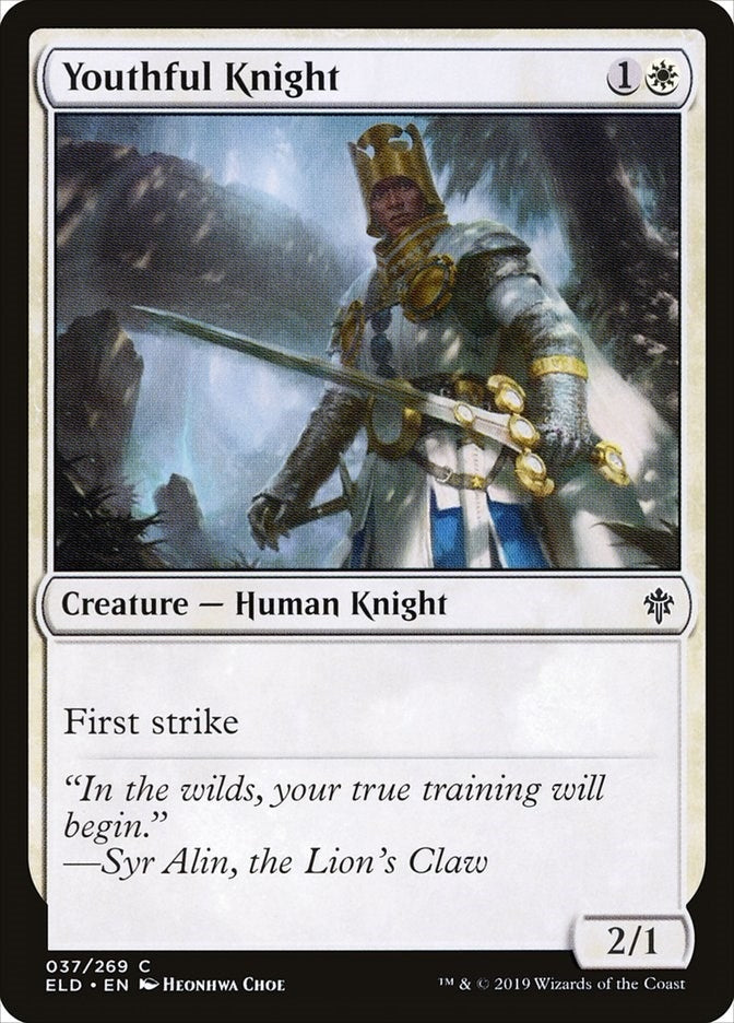 Image for Youthful Knight (37) [Throne of Eldraine] - Magic: The Gathering
