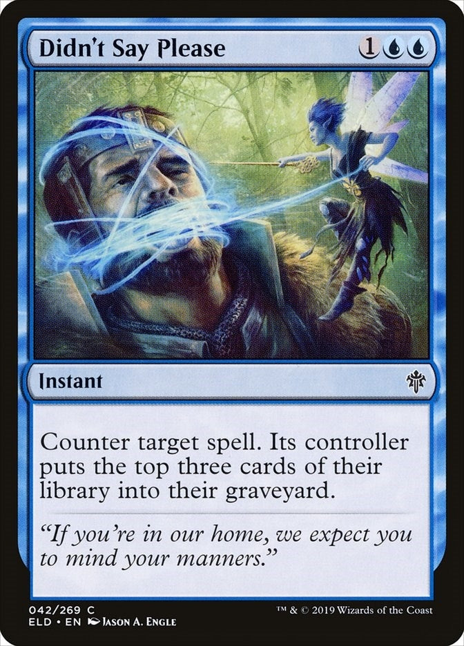Image for Didn't Say Please (42) [Throne of Eldraine] - Magic: The Gathering