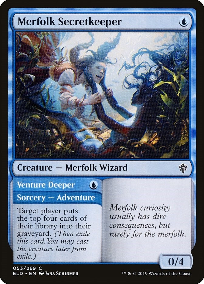 Image for Merfolk Secretkeeper (53) [Throne of Eldraine] - Magic: The Gathering