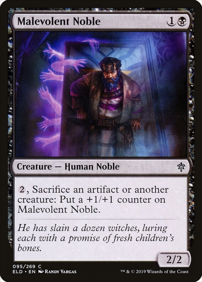 Image for Malevolent Noble (95) [Throne of Eldraine] - Magic: The Gathering