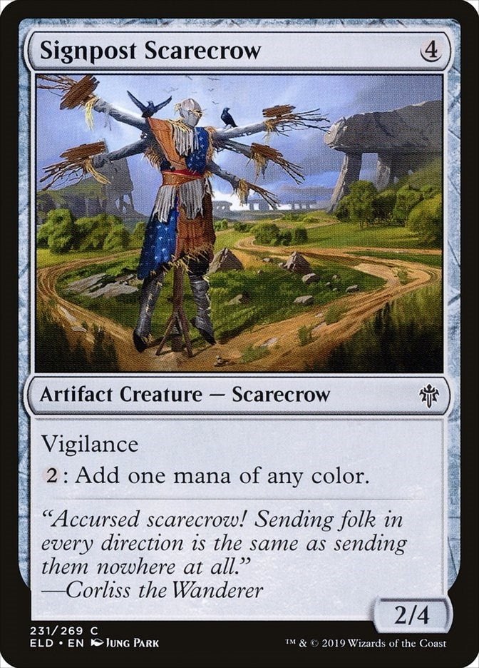 Image for Signpost Scarecrow (231) [Throne of Eldraine] - Magic: The Gathering