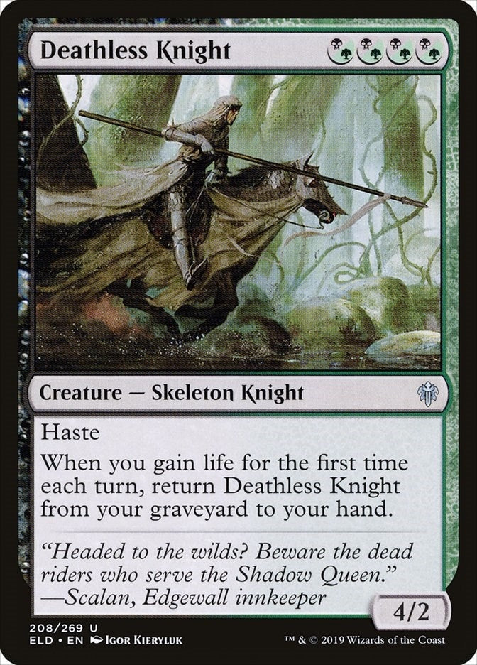 Image for Deathless Knight (208) [Throne of Eldraine] - Magic: The Gathering