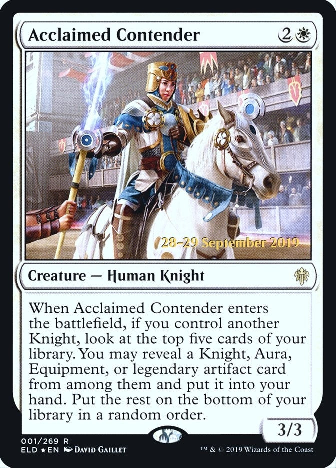 Image for Acclaimed Contender (1) [Prerelease Cards] - Magic: The Gathering