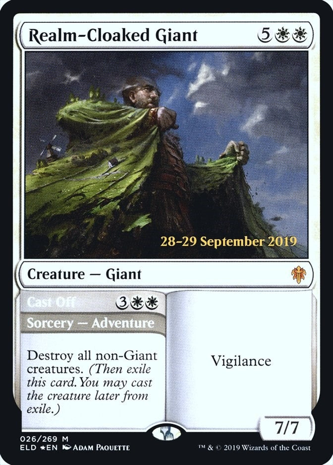 Image for Realm-Cloaked Giant (26) [Prerelease Cards] - Magic: The Gathering