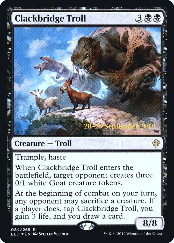 Image for Clackbridge Troll (84) [Prerelease Cards] - Magic: The Gathering