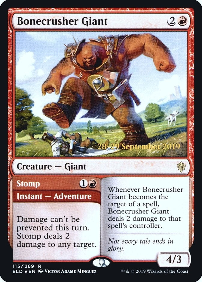 Image for Bonecrusher Giant (115) [Prerelease Cards] - Magic: The Gathering