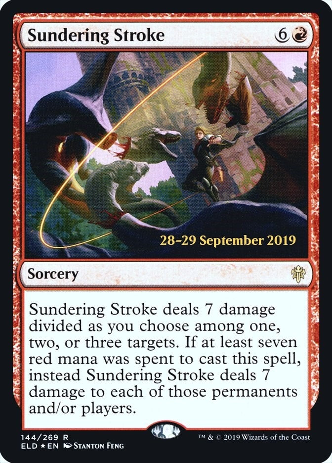 Image for Sundering Stroke (144) [Prerelease Cards] - Magic: The Gathering