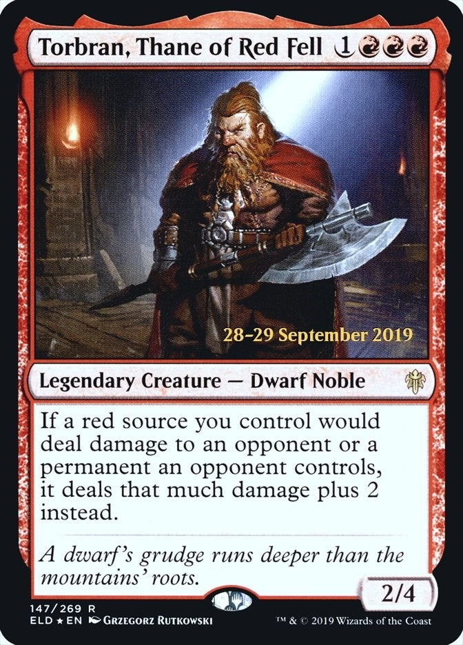 Image for Torbran, Thane of Red Fell (147) [Prerelease Cards] - Magic: The Gathering