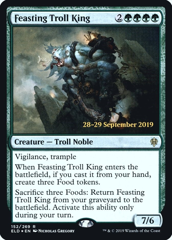 Image for Feasting Troll King (152) [Prerelease Cards] - Magic: The Gathering