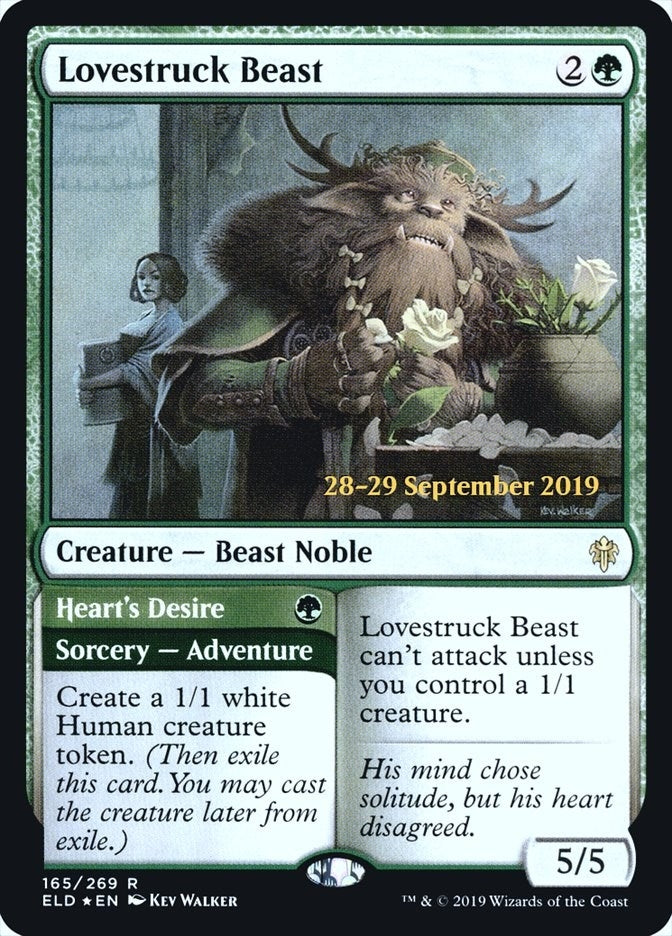 Image for Lovestruck Beast (165) [Prerelease Cards] - Magic: The Gathering
