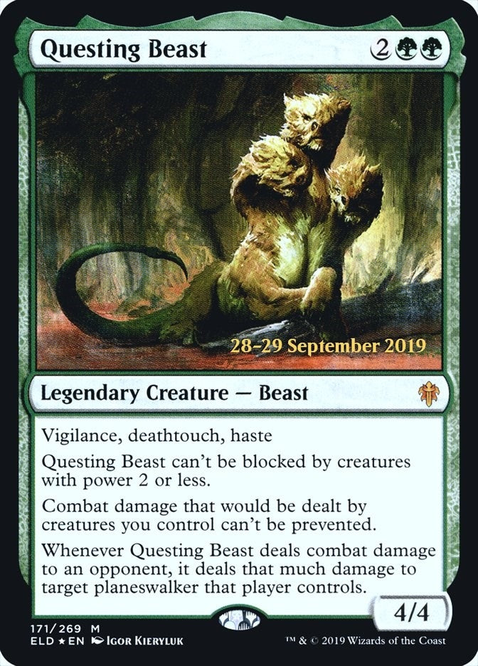 Image for Questing Beast (171) [Prerelease Cards] - Magic: The Gathering