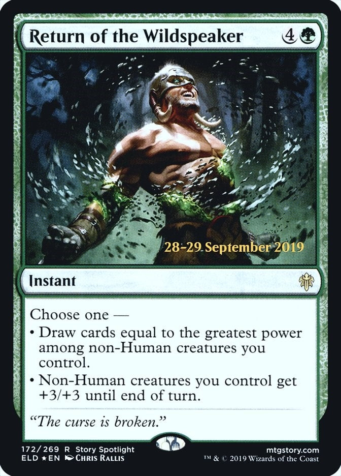 Image for Return of the Wildspeaker (172) [Prerelease Cards] - Magic: The Gathering