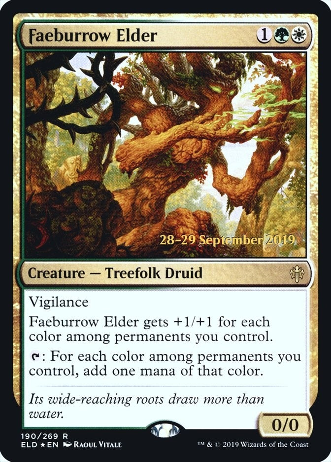 Image for Faeburrow Elder (190) [Prerelease Cards] - Magic: The Gathering