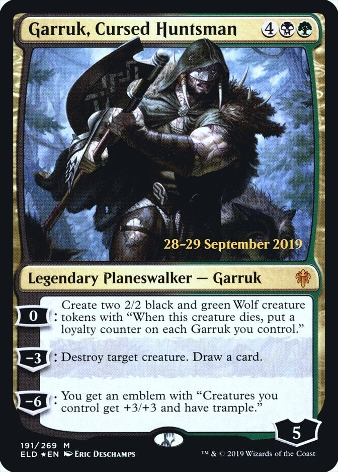 Image for Garruk, Cursed Huntsman (191) [Prerelease Cards] - Magic: The Gathering