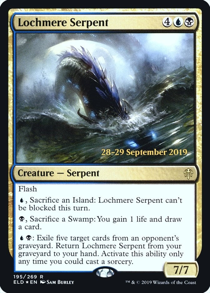 Image for Lochmere Serpent (195) [Prerelease Cards] - Magic: The Gathering