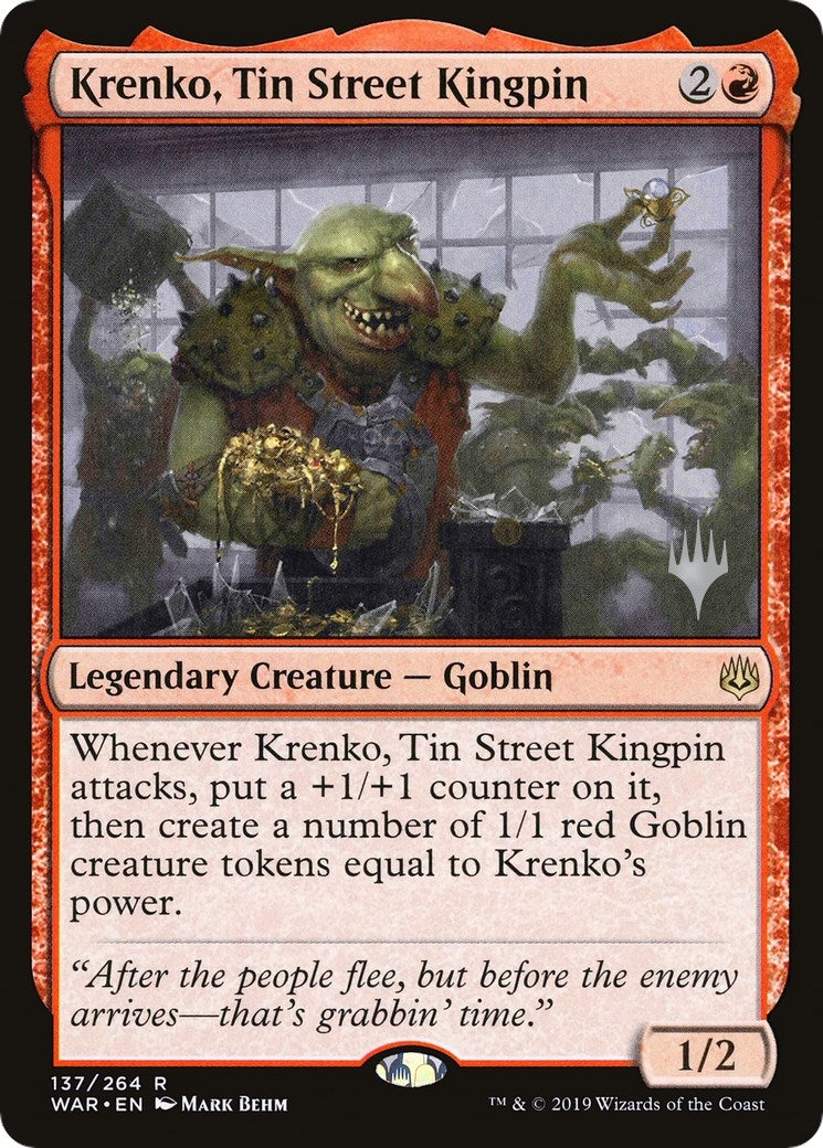 Image for Krenko, Tin Street Kingpin (137) [Throne of Eldraine] - Magic: The Gathering