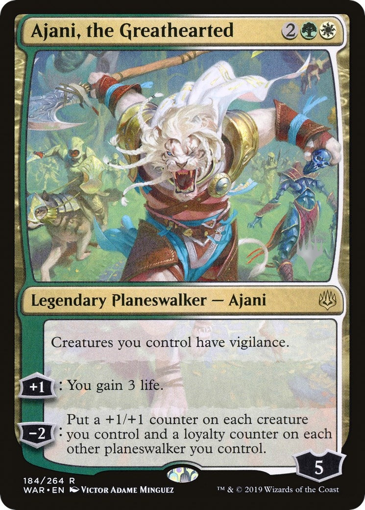 Image for Ajani, the Greathearted (184) [Throne of Eldraine] - Magic: The Gathering