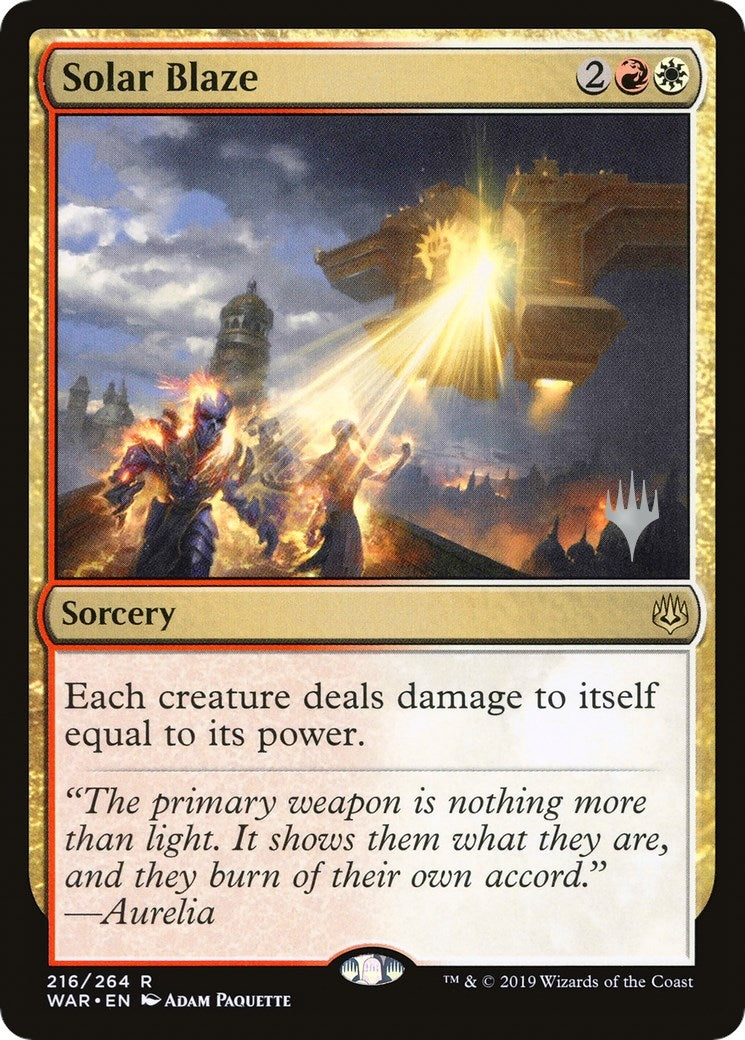 Image for Solar Blaze (216) [Throne of Eldraine] - Magic: The Gathering