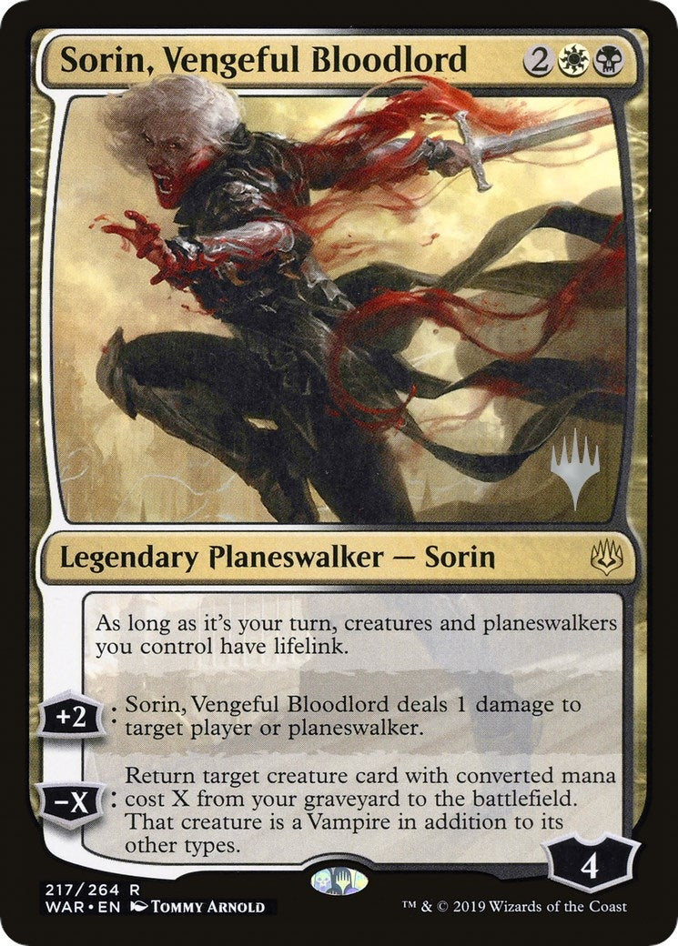 Image for Sorin, Vengeful Bloodlord (217) [Throne of Eldraine] - Magic: The Gathering