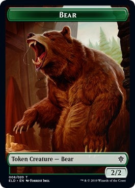 Bear // Food (018) Double-Sided Token (8 // 18) [Throne of Eldraine Tokens]