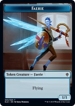 Image for Faerie // Food (015) Double-Sided Token (5 // 15) [Throne of Eldraine] - Magic: The Gathering