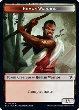 Image for Human Warrior // Food (016) Double-Sided Token (13 // 16) [Throne of Eldraine] - Magic: The Gathering