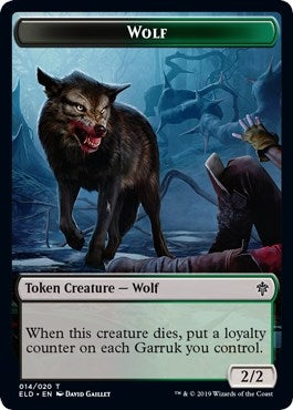 Image for Wolf // Food (018) Double-Sided Token (14 // 18) [Throne of Eldraine] - Magic: The Gathering