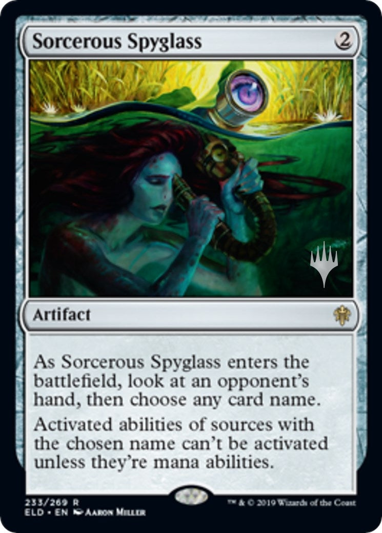 Image for Sorcerous Spyglass (233) [Throne of Eldraine] - Magic: The Gathering
