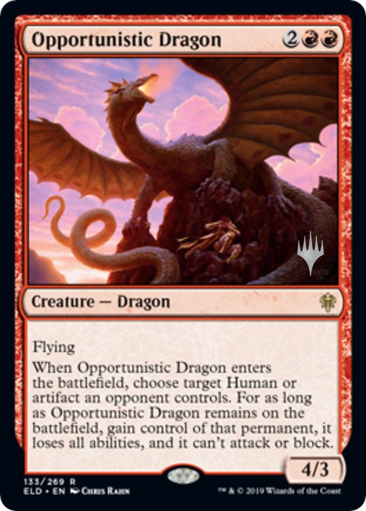 Image for Opportunistic Dragon (133) [Throne of Eldraine] - Magic: The Gathering