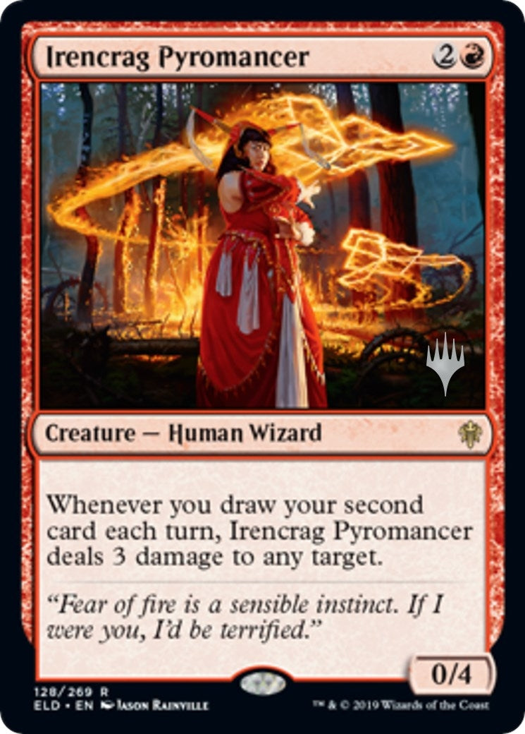 Irencrag Pyromancer (128) [Promo Pack: Throne of Eldraine]