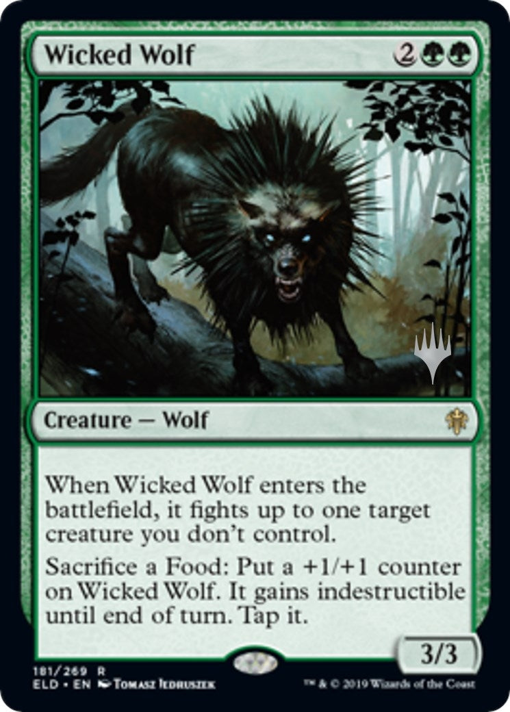 Image for Wicked Wolf (181) [Throne of Eldraine] - Magic: The Gathering