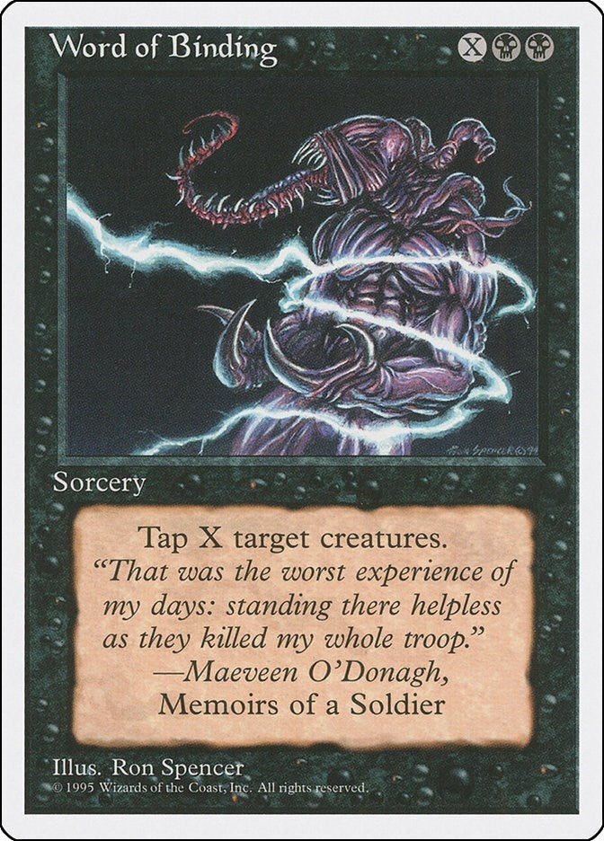 Image for Word of Binding [Fourth Edition] - Magic: The Gathering