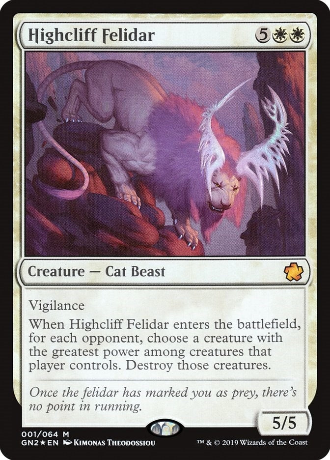 Image for Highcliff Felidar (1) [Magic Game Night 2019] - Magic: The Gathering
