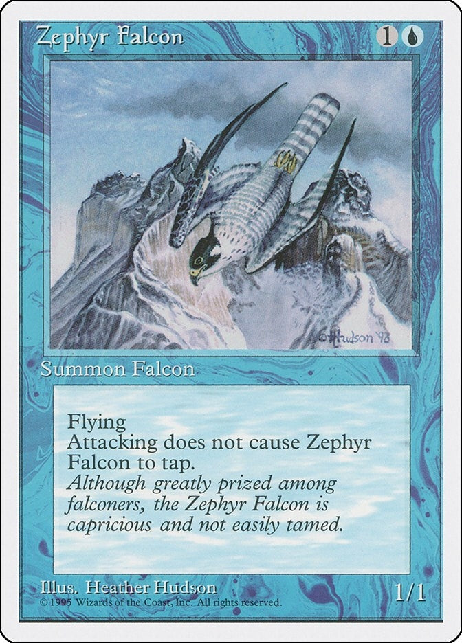 Image for Zephyr Falcon [Fourth Edition] - Magic: The Gathering