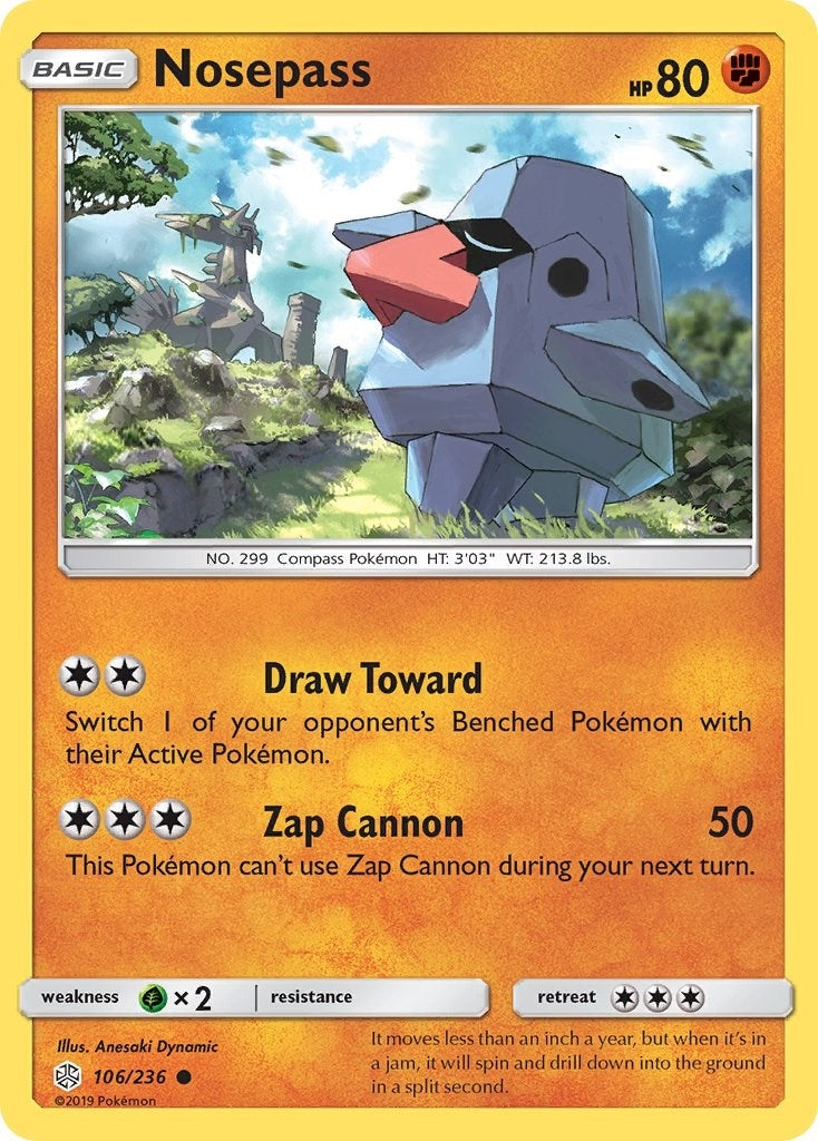 Image for Nosepass (106/236) [SM - Cosmic Eclipse] - Pokemon