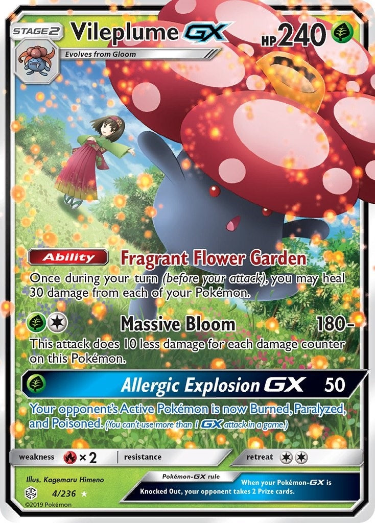 Image for Vileplume GX (4/236) [SM - Cosmic Eclipse] - Pokemon