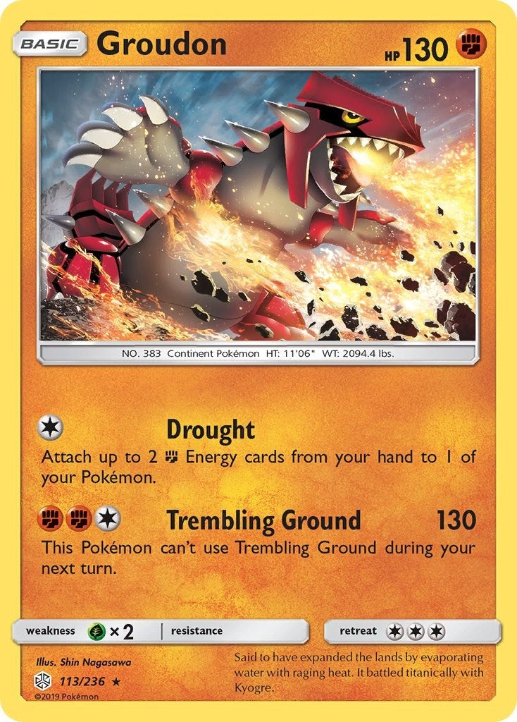 Image for Groudon (113/236) [SM - Cosmic Eclipse] - Pokemon