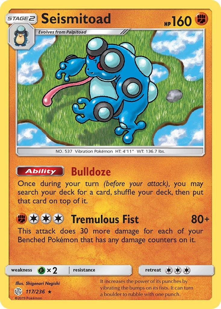 Image for Seismitoad (117/236) [SM - Cosmic Eclipse] - Pokemon