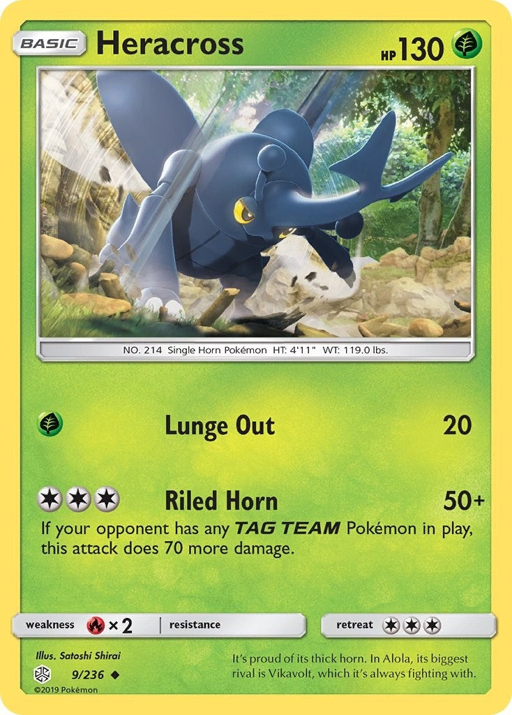 Image for Heracross (9/236) [SM - Cosmic Eclipse] - Pokemon