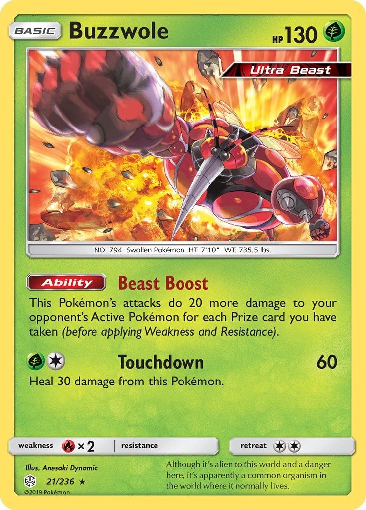 Image for Buzzwole (21/236) [SM - Cosmic Eclipse] - Pokemon
